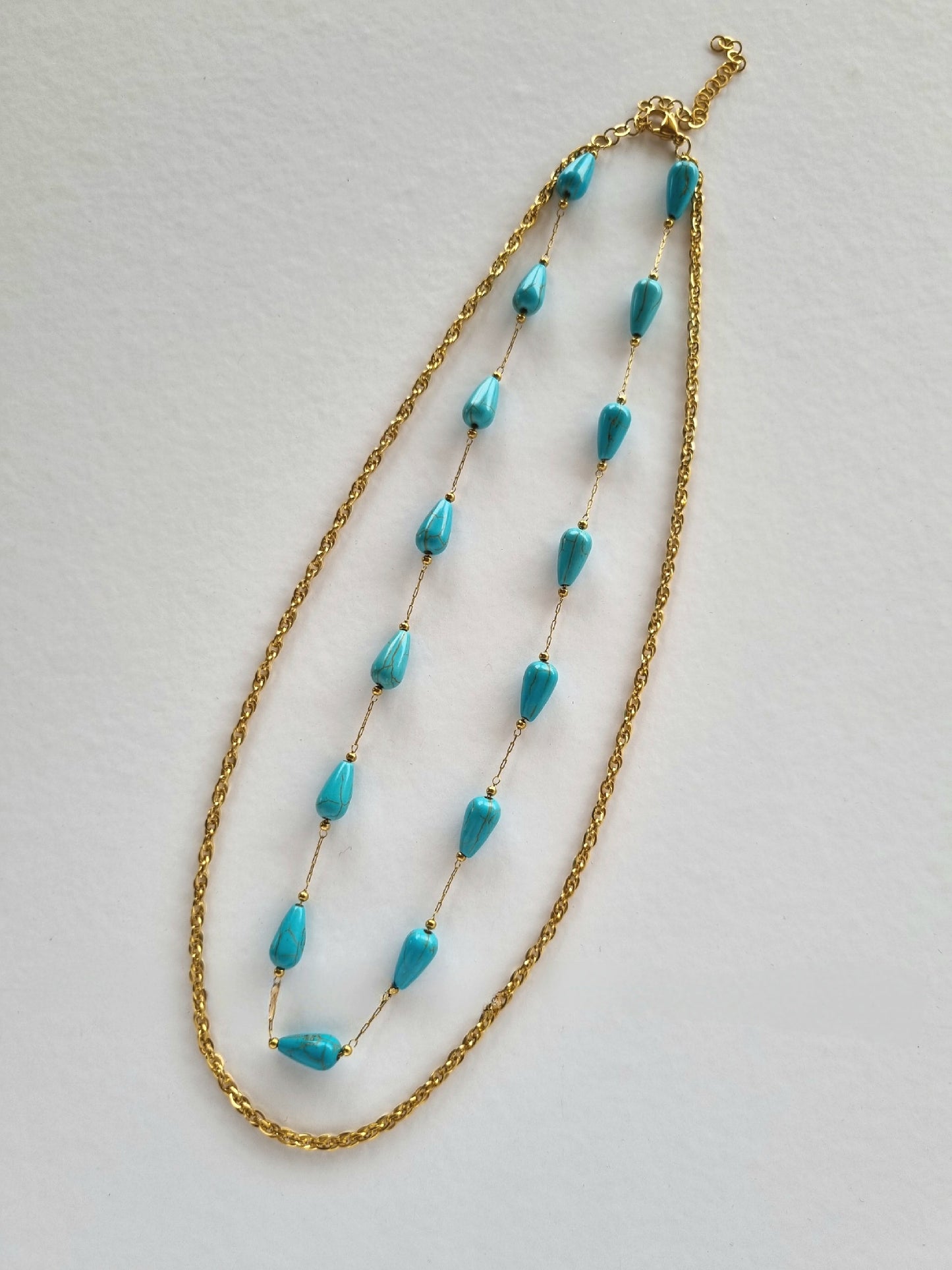 2ble steel necklace