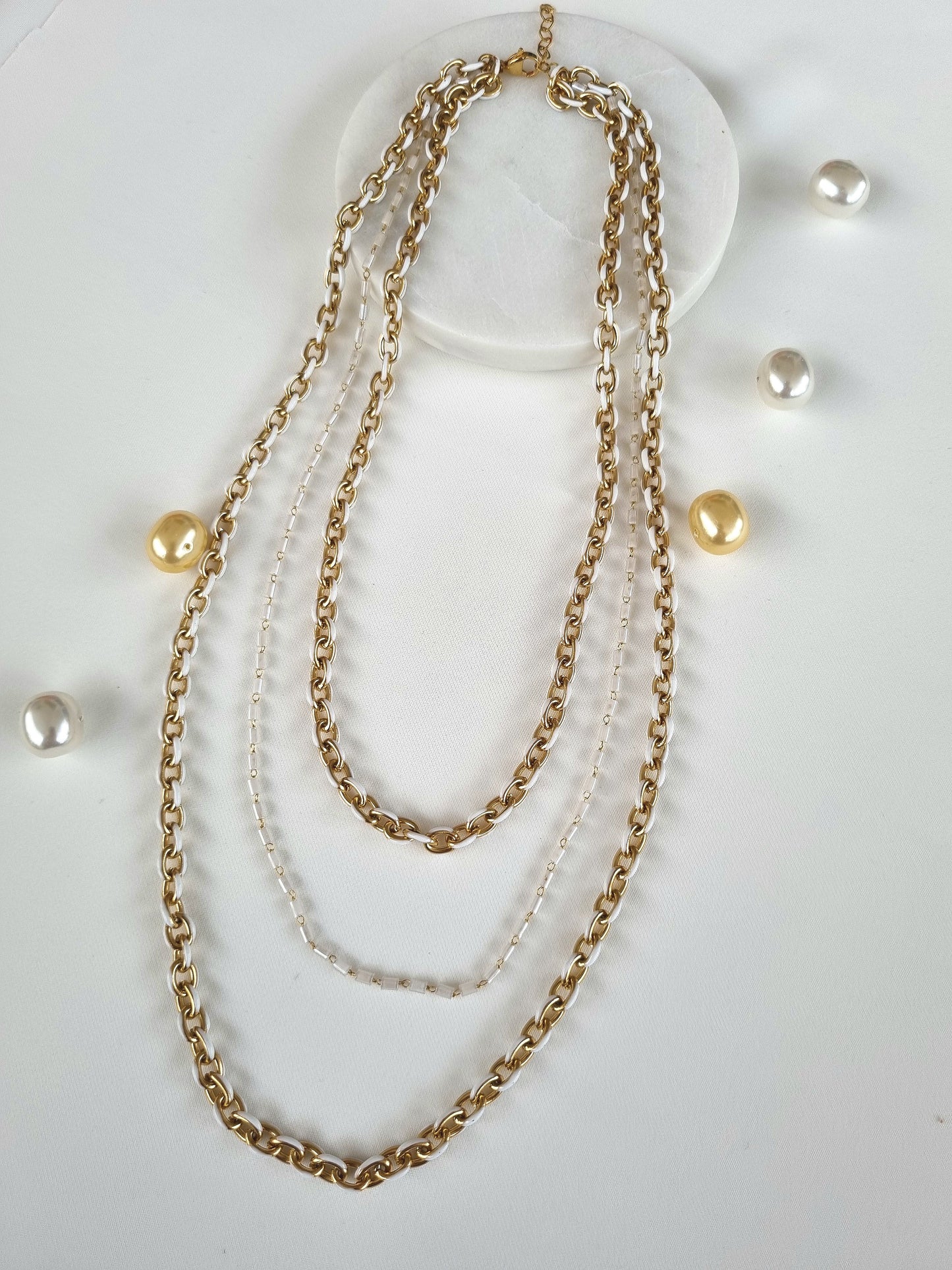 3ple chains necklace