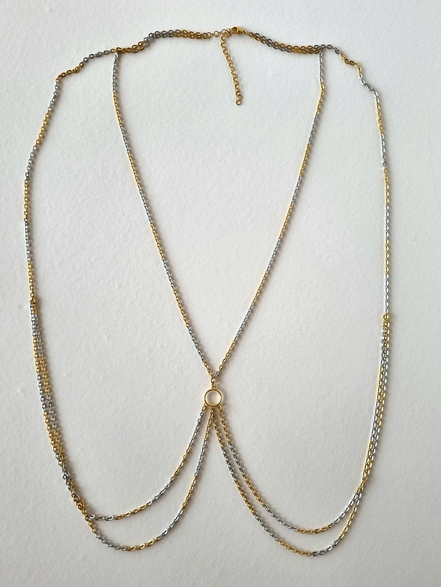 Steel 2colors body chain