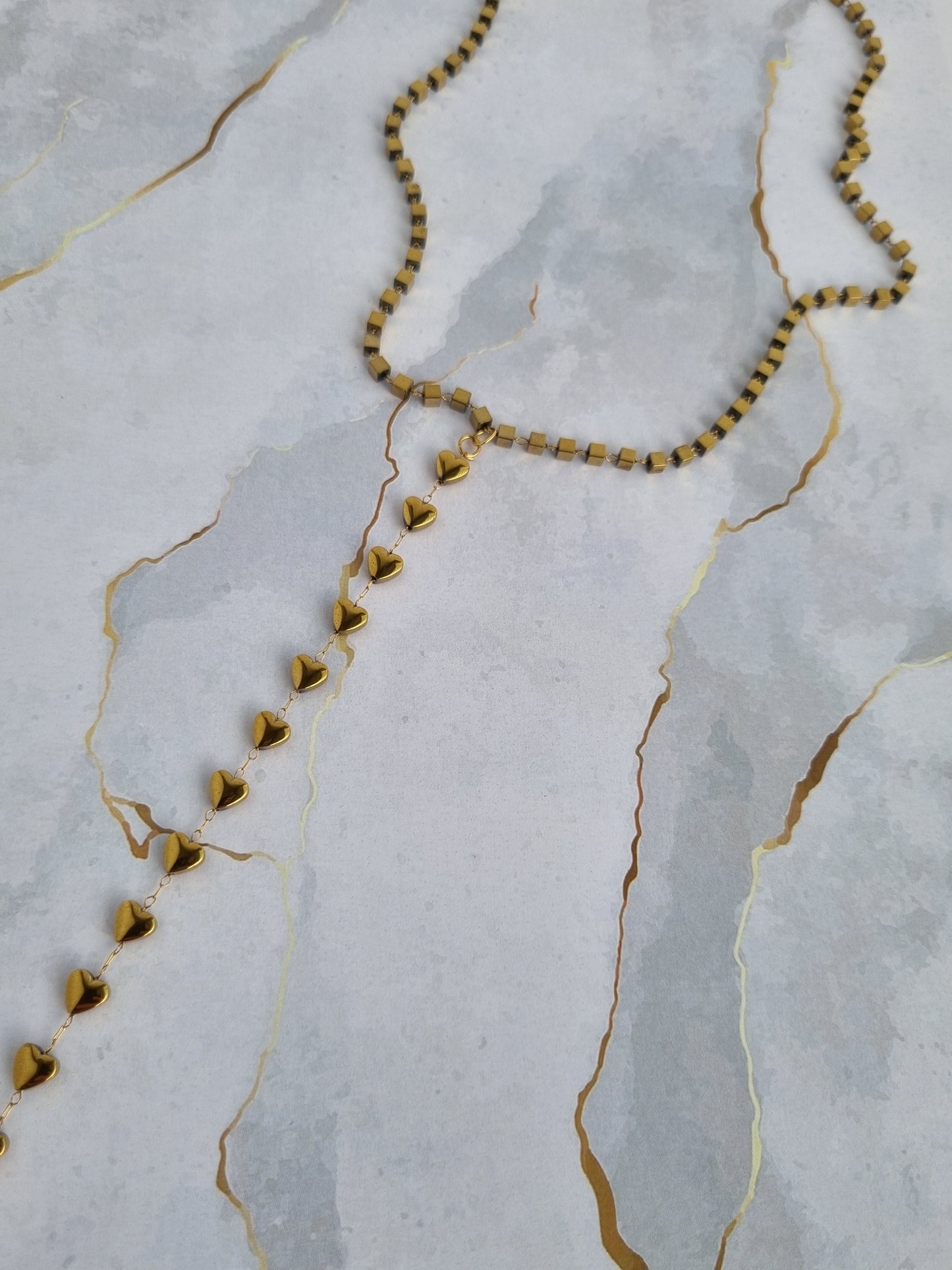 Hematite beads necklace