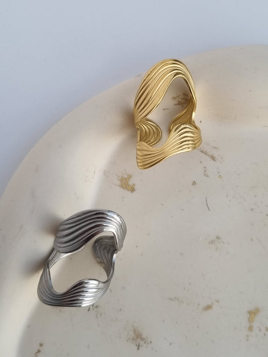 Steel asymmetric ring