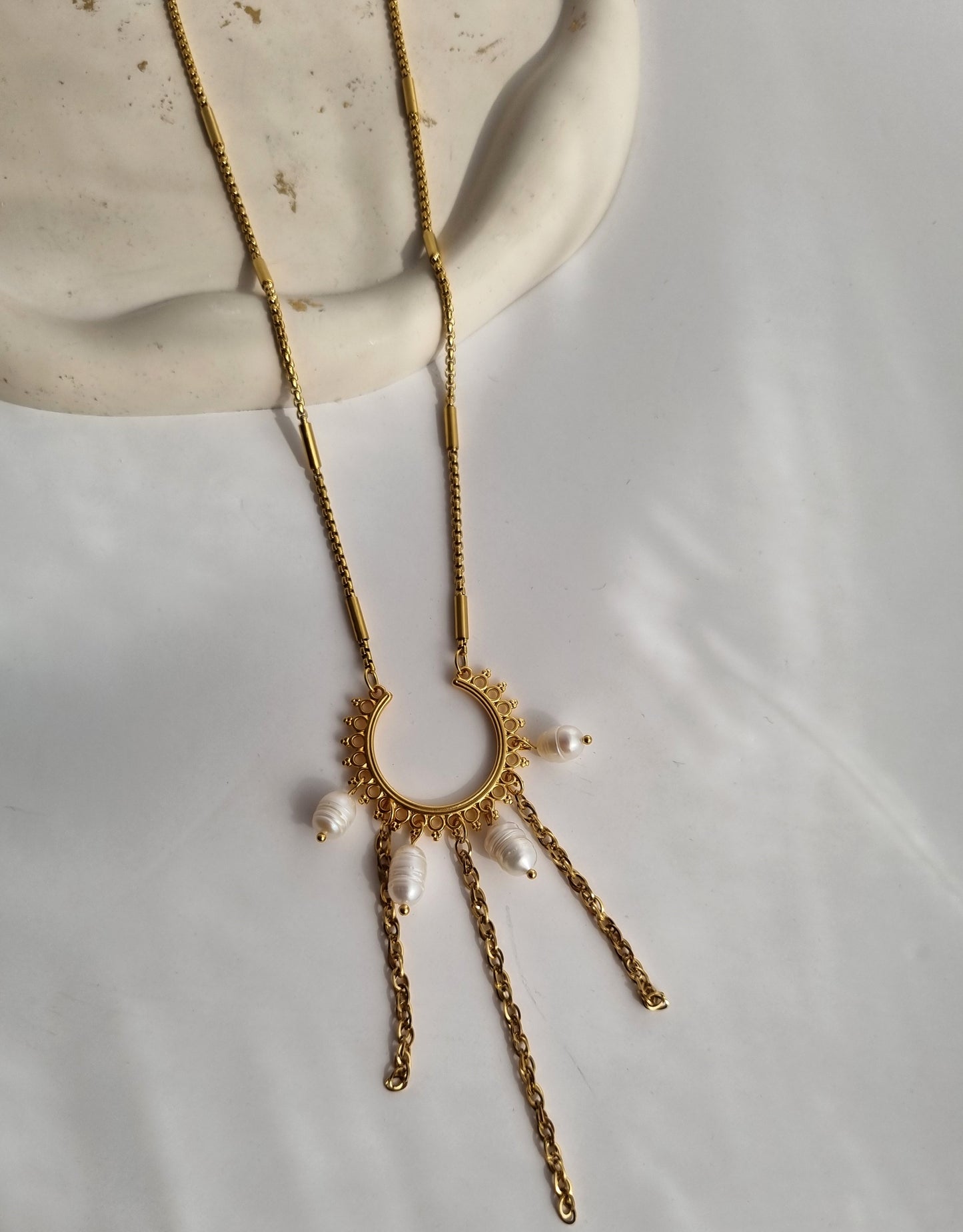 Steel boho necklace