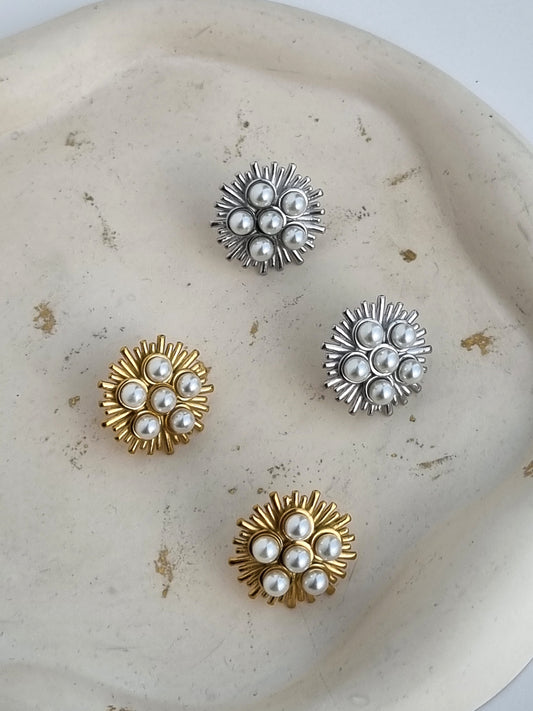 Steel vintage type earrings