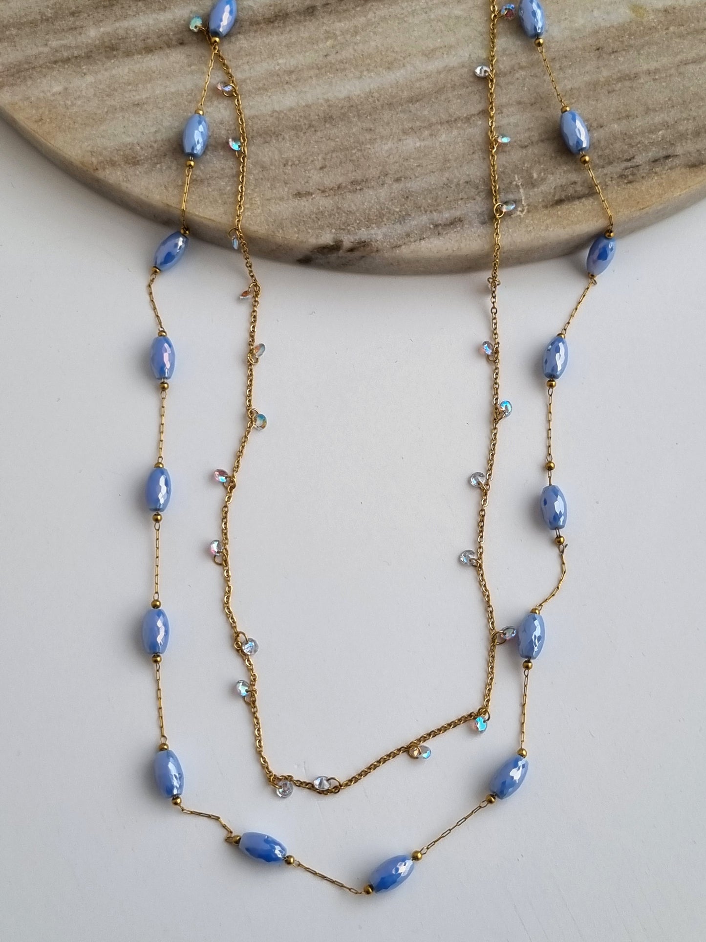 Double steel necklace