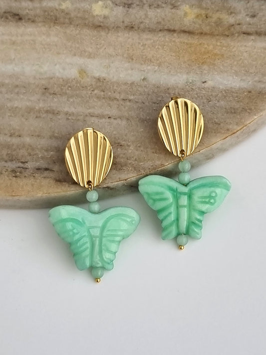 Εarrings with butterflies