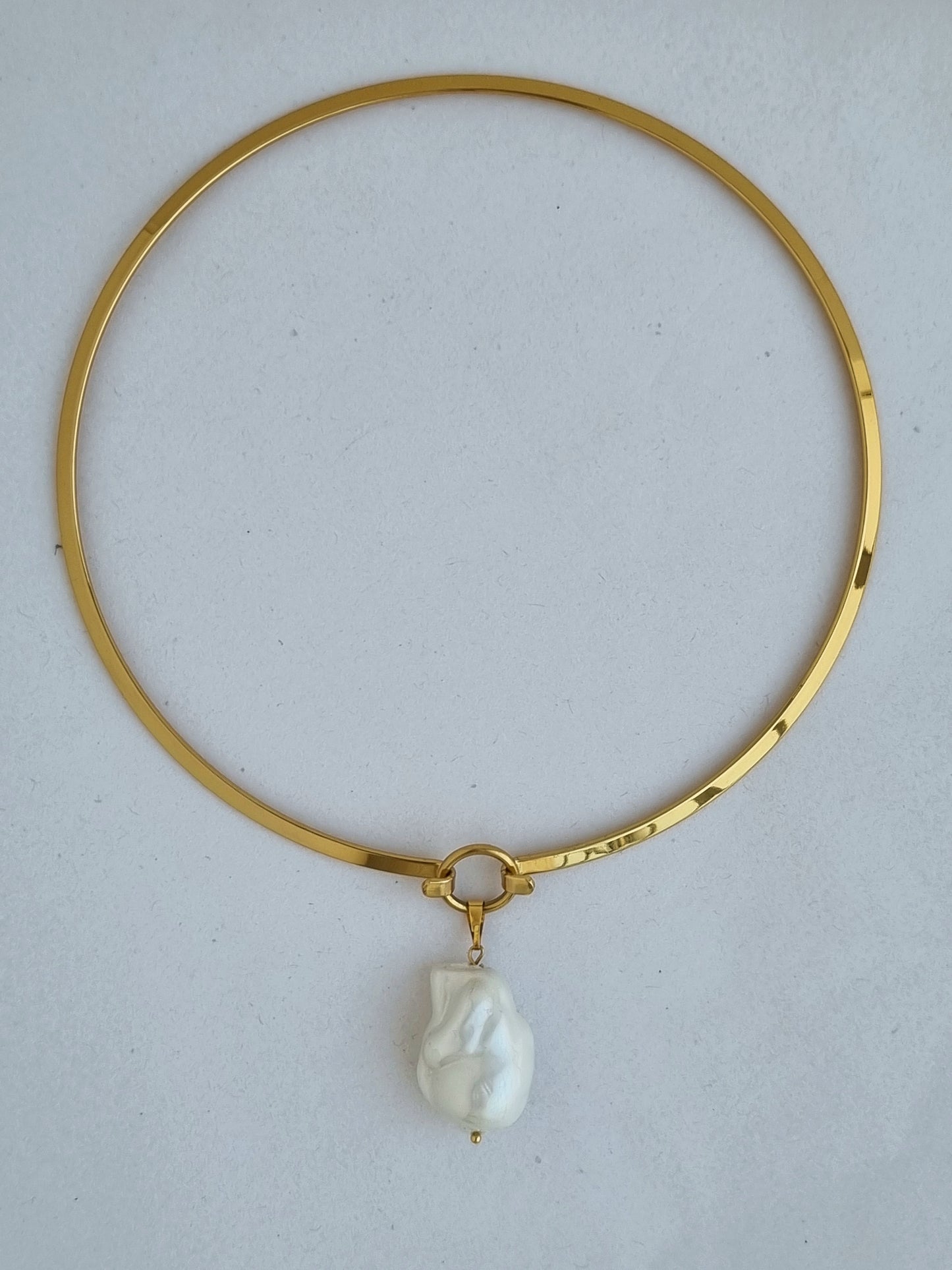 Steel colar necklace