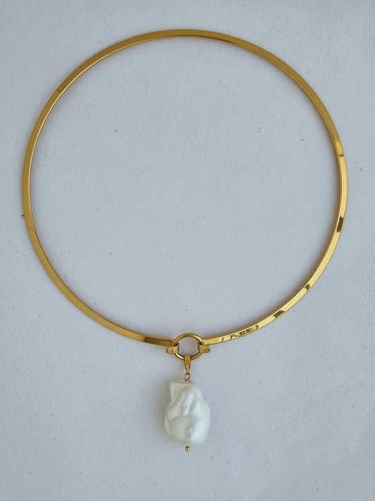 Steel colar necklace