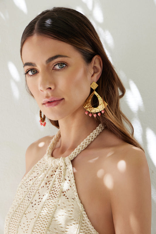 Steel boho earrings