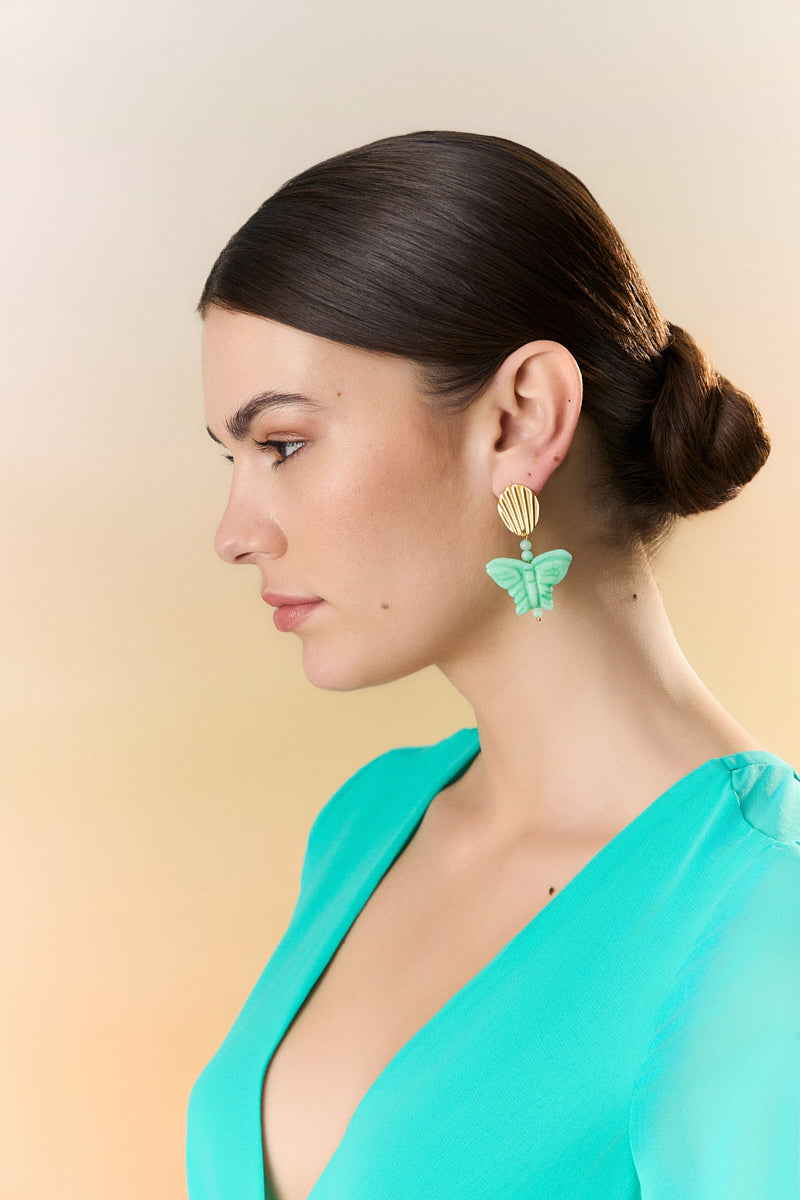 Εarrings with butterflies