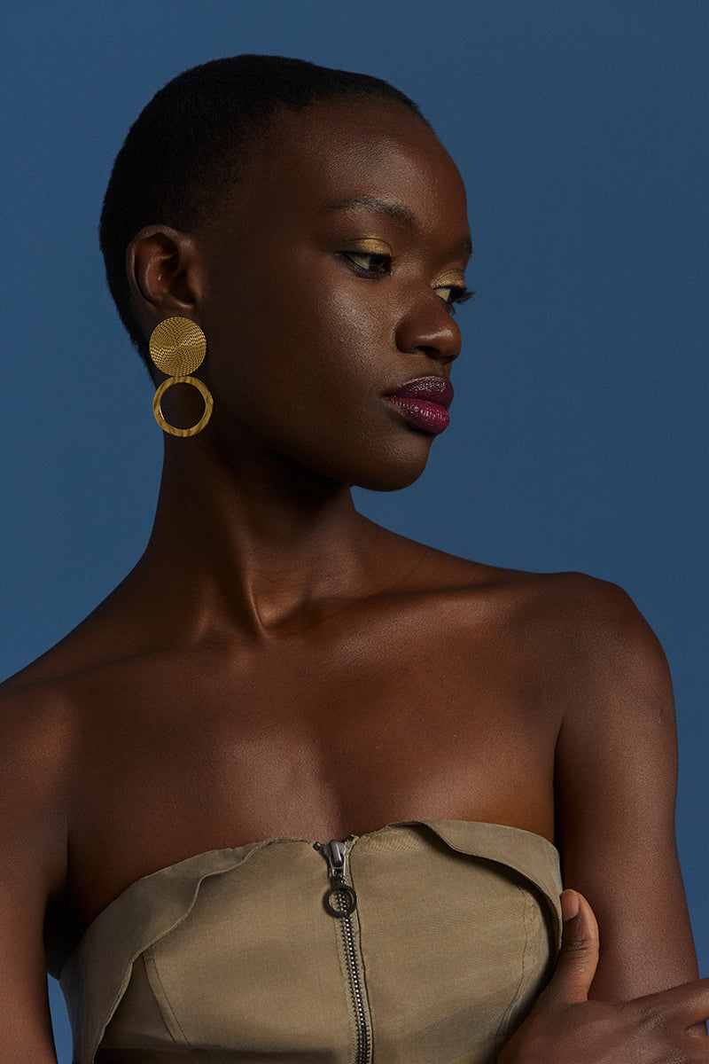Round steel Earrings