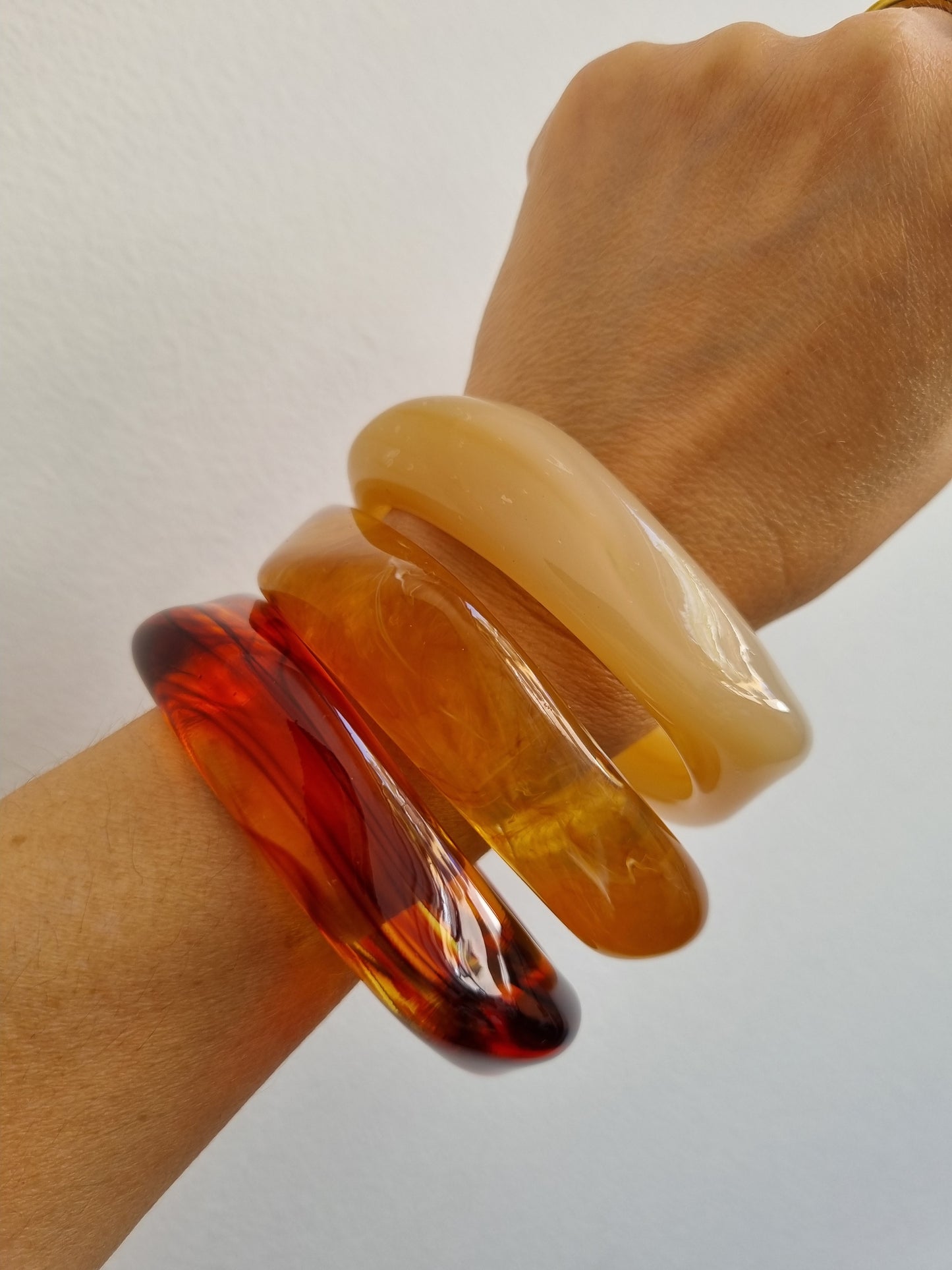 3pcs resin bangles