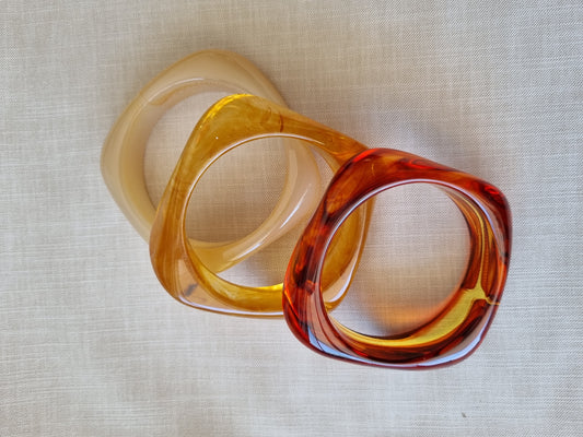 3pcs resin bangles