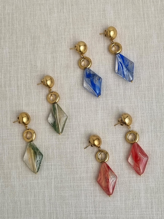 Glass bead earrings