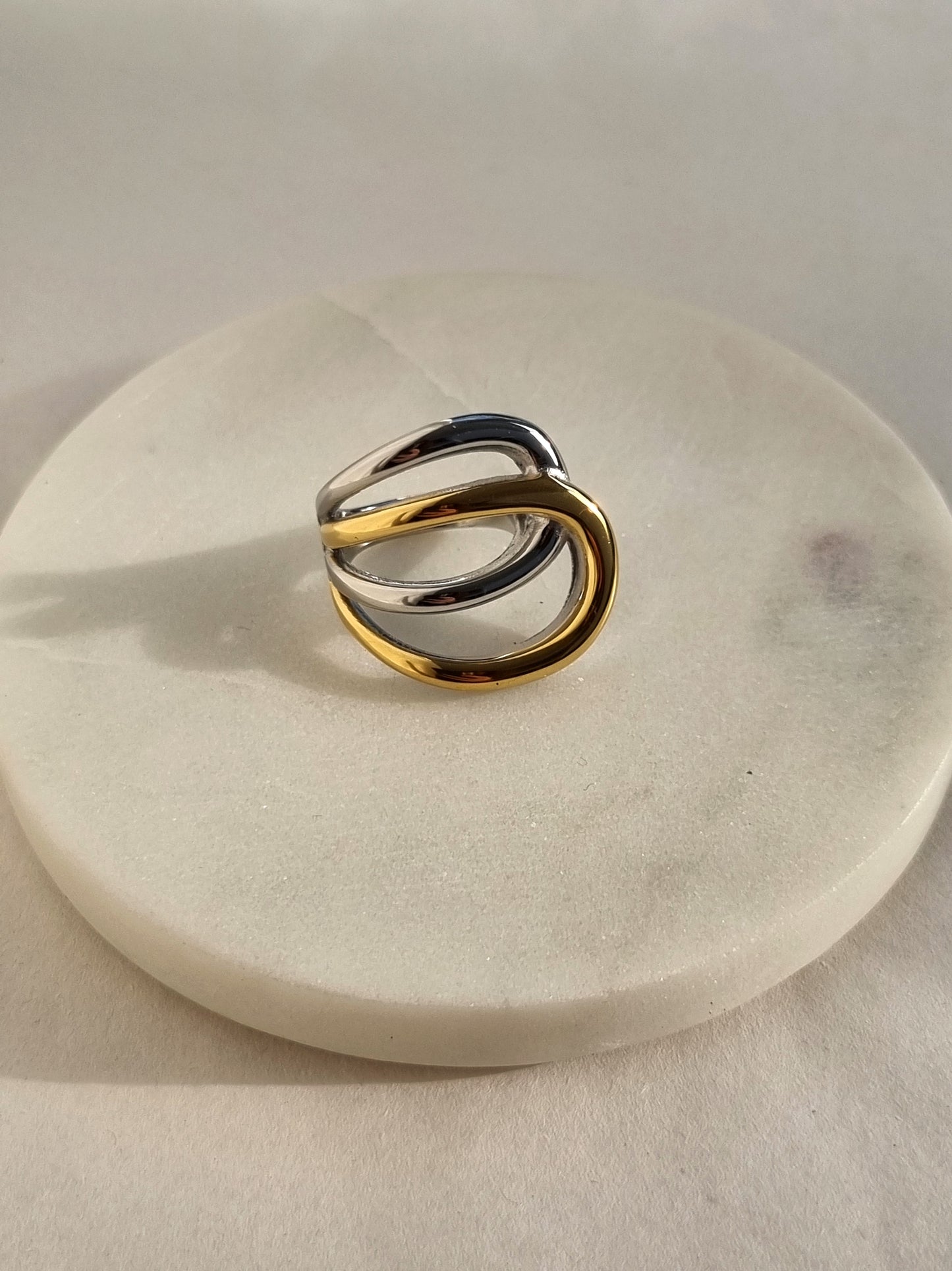 Steel 2 colored ring
