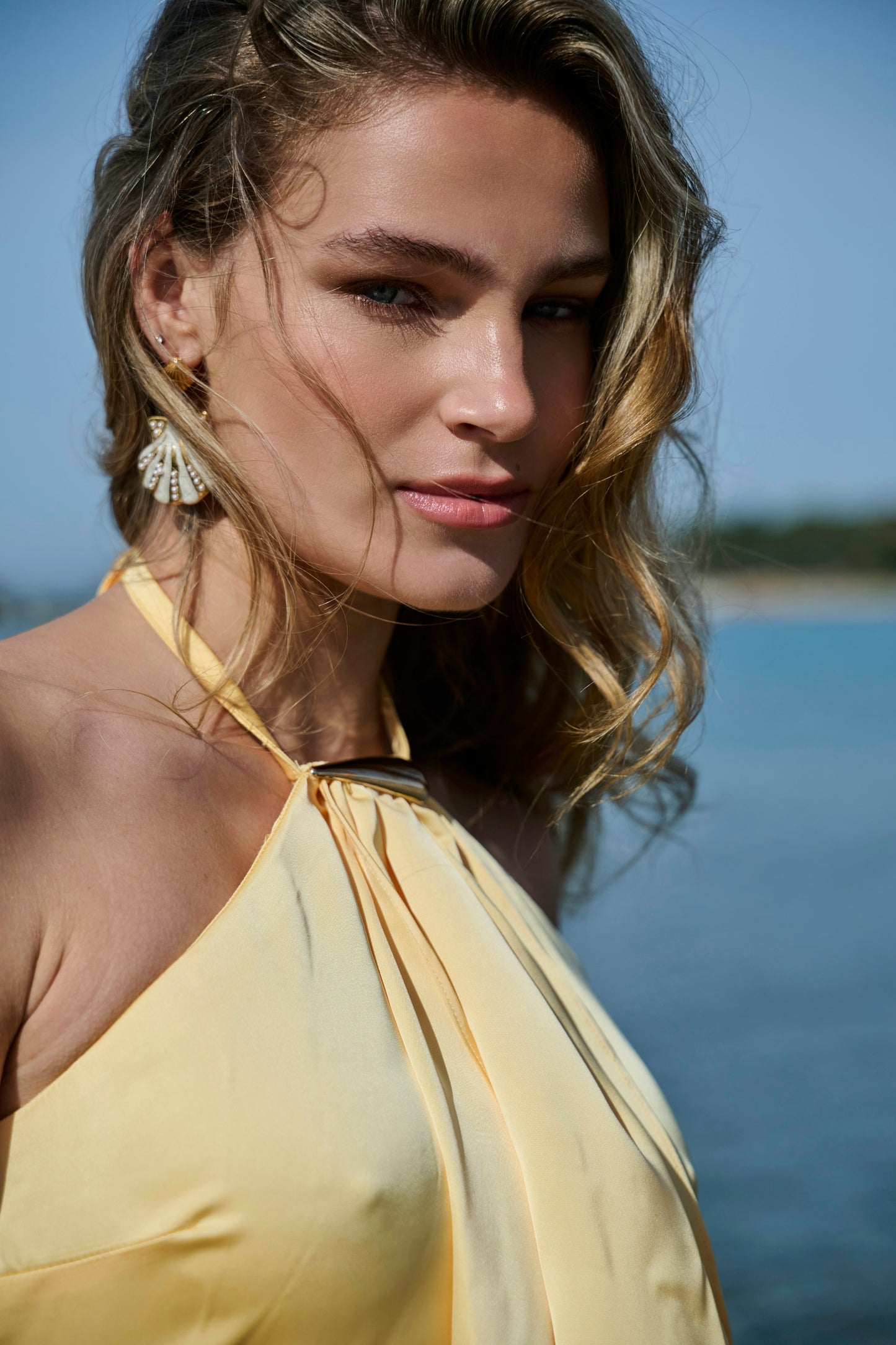 Shells earrings with pearls
