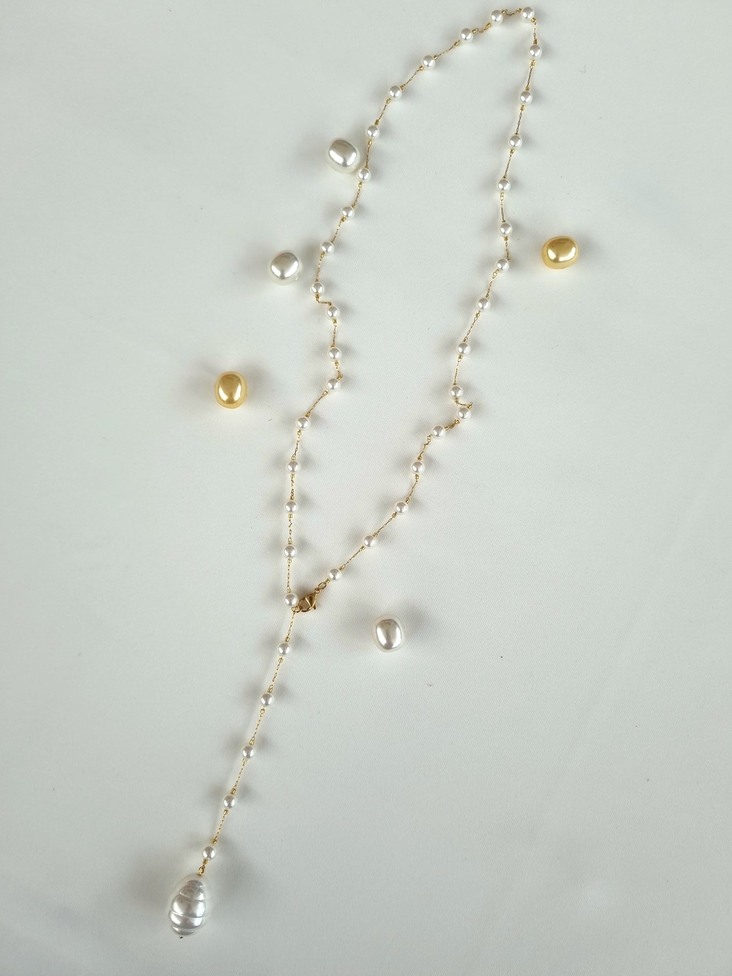 Stainless steel rosary necklace