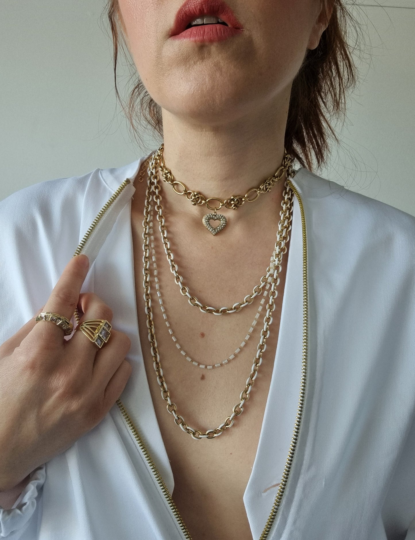 3ple chains necklace