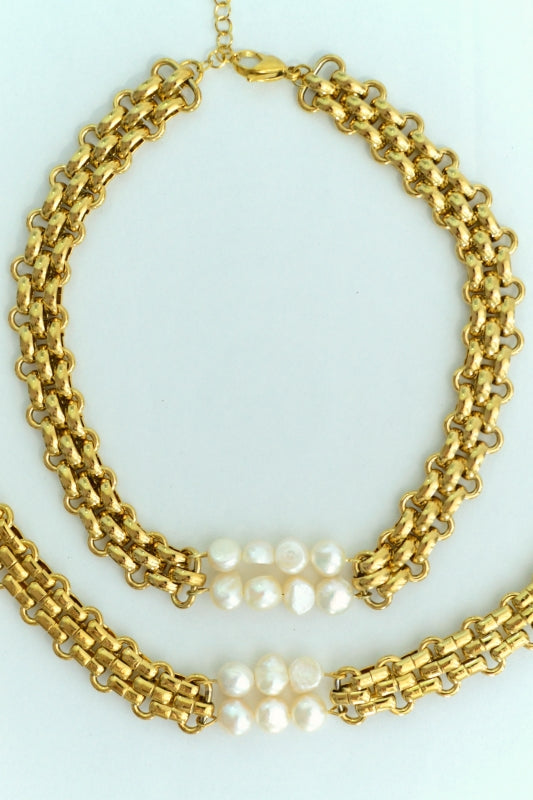 Stainless steel choker necklace